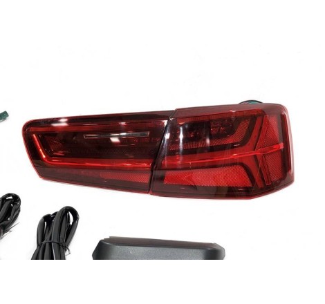 Set Of Rear Tail Lights Audi A6 Sedan 2011-2015 Look 2016 Red