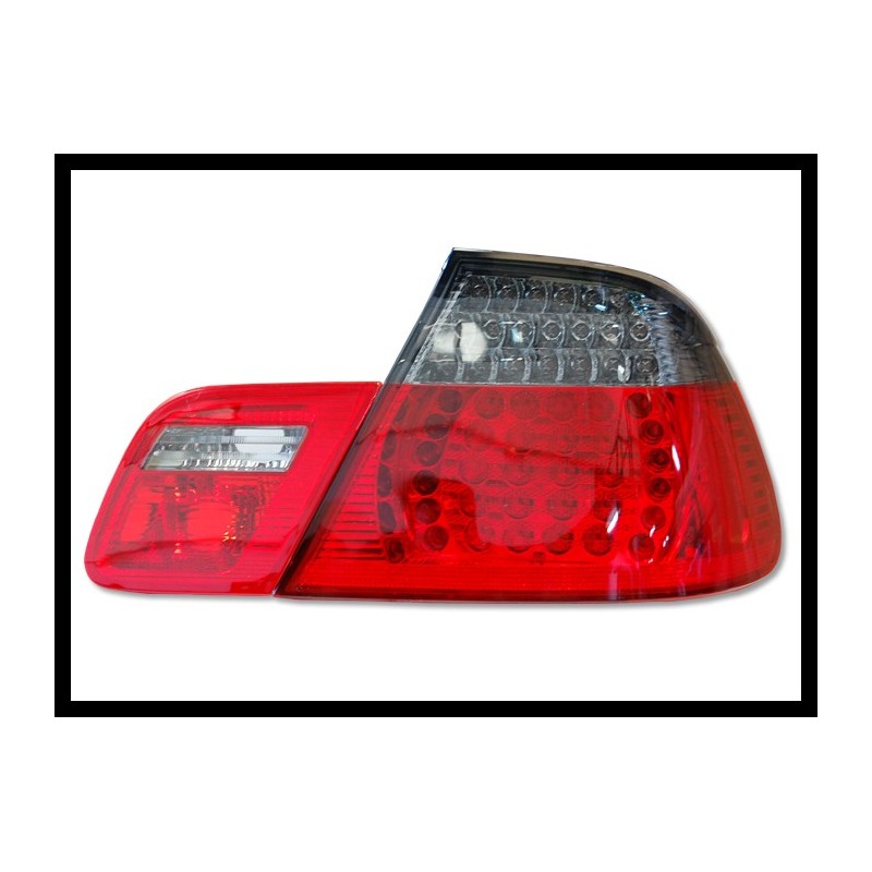 Feux Arrières BMW E46 '98-'05 CC, Led, Rouge, Chromé, Fumé