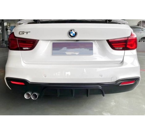Rear Diffuser BMW F34 GT 2 simple exhaust Glossy Black