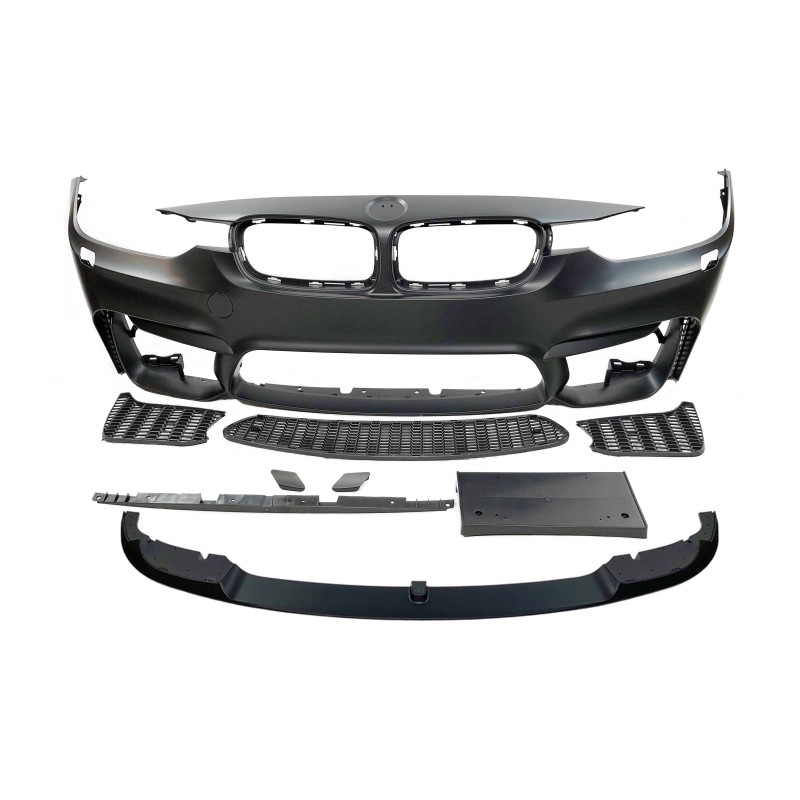 FRONT STOßSTANGE FÜR BMW F30-F31 LOOK M4 LIP SPOILER ABS