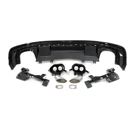 HECKANSATZ HECKSPOILER DIFFUSOR Audi A4 2020+ LOOK RS4 ABS