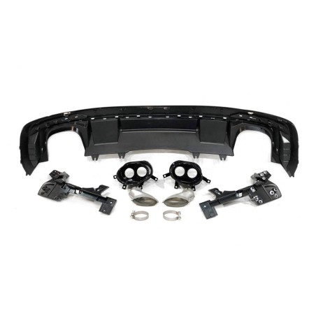HECKANSATZ HECKSPOILER DIFFUSOR Audi A4 2020+ LOOK RS4 ABS
