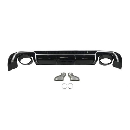HECKANSATZ HECKSPOILER DIFFUSOR Audi A3 V8 4 doors 2013-2015 LOOK RS3 ABS
