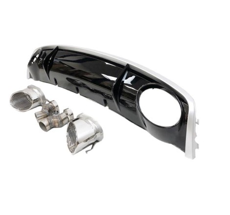 HECKANSATZ HECKSPOILER DIFFUSOR AUDI A4 B8 LIMOUSINE / AVANT 2012-2015 LOOK RS4 ABS