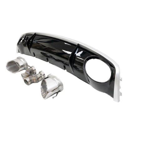 HECKANSATZ HECKSPOILER DIFFUSOR AUDI A4 B8 LIMOUSINE / AVANT 2012-2015 LOOK RS4 ABS