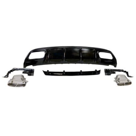 Rear Diffuser Mercedes W176 2012-2018 Look A45 ABS