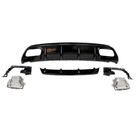 Rear Diffuser Mercedes W176 2012-2018 Look A45 ABS