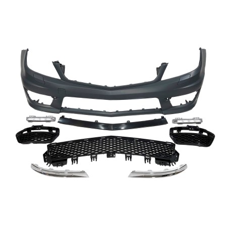 Pare-Choc Avant Mercedes W204 Coupe / 4 Portes 2007-2013 look AMG C63 Park Sensor