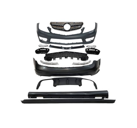 KIT DE CARROCERIA MERCEDES W204 4P 2007-2013 LOOK AMG