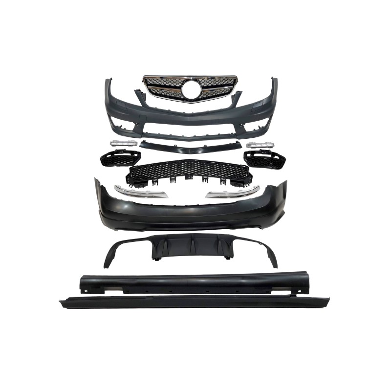 KIT DE CARROCERIA MERCEDES W204 4P 2007-2013 LOOK AMG