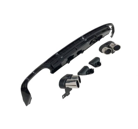 Difusor Trasero Audi A6 / A6 Avant C8 Look S6