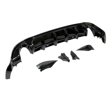 Diffusore Posteriore Volkswagen Golf 7.5 Nero lucido