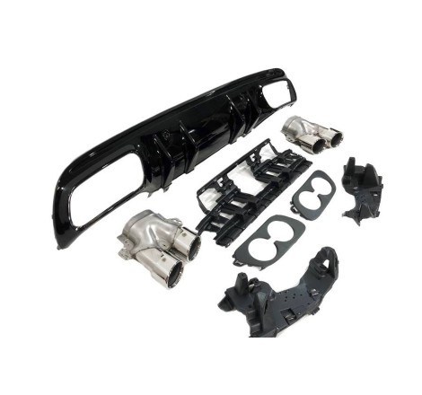 HECKANSATZ HECKSPOILER DIFFUSOR MERCEDES W205 2019 4D / SW AMG look C43