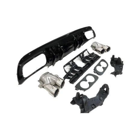 HECKANSATZ HECKSPOILER DIFFUSOR MERCEDES W205 2019 4D / SW AMG look C43