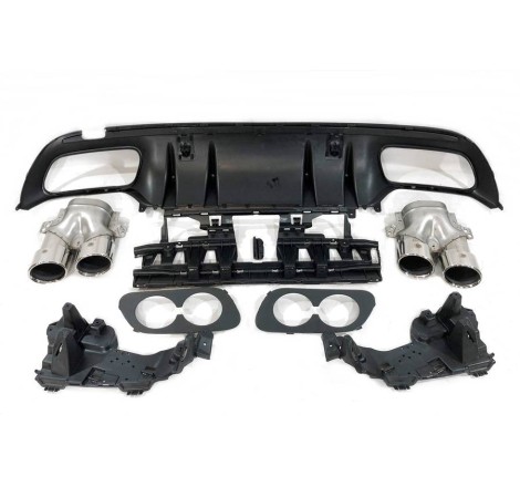 HECKANSATZ HECKSPOILER DIFFUSOR MERCEDES W205 2019 4D / SW AMG look C43