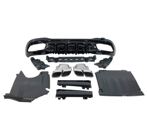 Rear Diffuser Mercedes W206 Sedan / SW Look C63