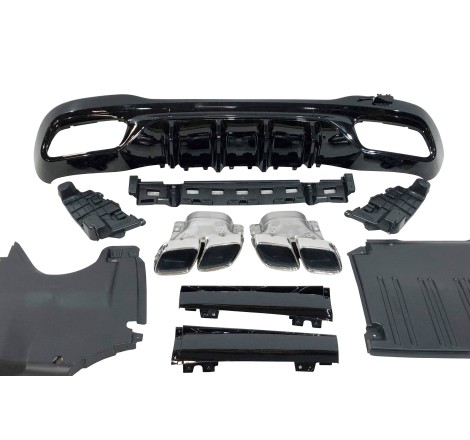 Rear Diffuser Mercedes W206 Sedan / SW Look C63