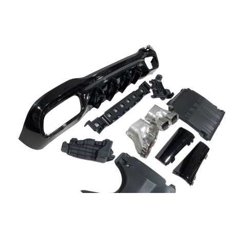 Rear Diffuser Mercedes W206 Sedan / SW Look C63