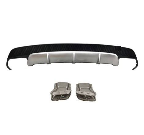 Rear Diffuser Mercedes CLA W117 2013-2018 Look A45 ABS