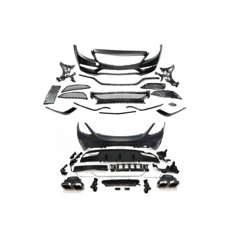 STOßSTANGENSET BODYKIT Mercedes W205 2014-2018 4 doors Look AMG