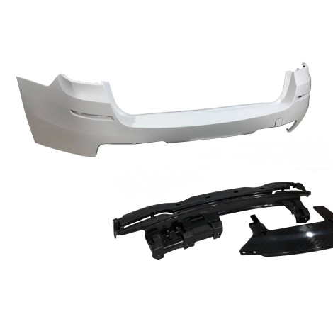 Rear Bumper BMW F11 10-16 Look M Performance Double Exhaust