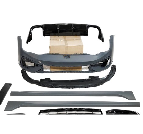 STOßSTANGENSET BODYKIT VOLKSWAGEN GOLF 8  3/5D Look R20 2 EXHAUST