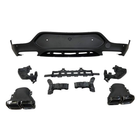 HECKANSATZ HECKSPOILER DIFFUSOR Mercedes GLC X253 COUPE 2015-2019 ABS