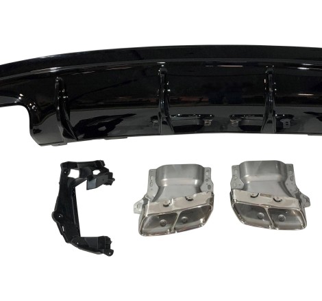 Rear Diffuser Mercedes CLA W117 2013-2015 4D/SW Style Facelift look A45