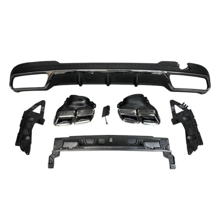 DIFUSOR TRASERO Mercedes W212 2014-2015 Look AMG E63