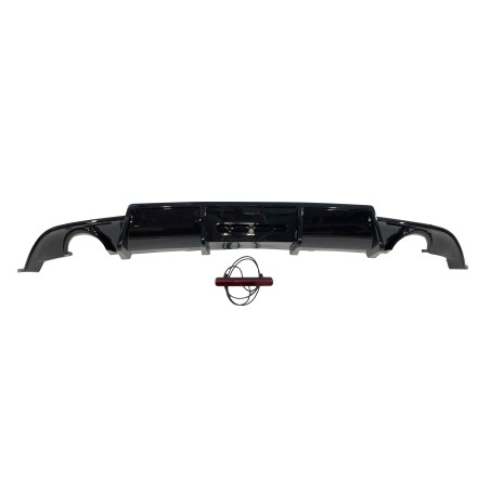 Diffuseur Arrière Volkswagen Golf 7.5 Look TCR Noir brillant Red Light