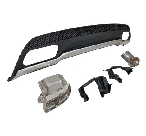 Rear Diffuser Mercedes W176 2012-2018 Look A45 ABS
