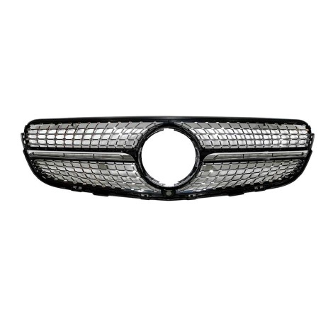 Front grill Mercedes X253 2015-2019 Diamond Full Black Camera