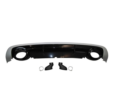 HECKANSATZ HECKSPOILER DIFFUSOR Audi A6 Sedan / Avant C6 2009-2012 LOOK RS6 ABS