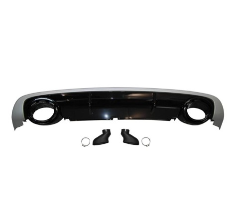 Rear Diffuser Audi A6 Sedan / Avant C6 2009-2012 Look RS6 ABS
