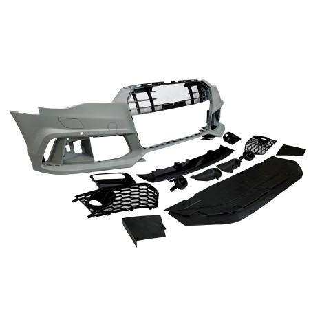 FRONT STOßSTANGE FÜR AUDI A6 C7 2015-2018 LOOK RS6 Carbon
