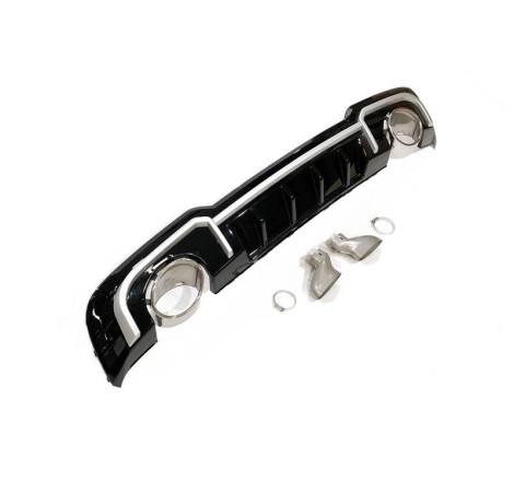 HECKANSATZ HECKSPOILER DIFFUSOR Audi A3 Sportback 2016-2019 LOOK RS3 EXHAUST
