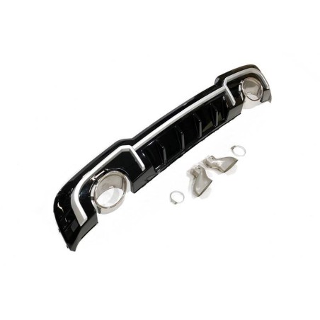 HECKANSATZ HECKSPOILER DIFFUSOR Audi A3 Sportback 2016-2019 LOOK RS3 EXHAUST