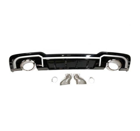 HECKANSATZ HECKSPOILER DIFFUSOR Audi A3 Sportback 2016-2019 LOOK RS3 EXHAUST
