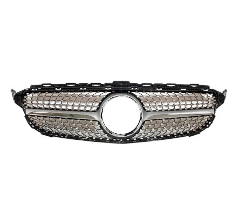 FRONT GRILL Mercedes W205 2014-2018 LOOK DIAMOND Chromed