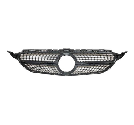 FRONT GRILL Mercedes W205 2014-2018 LOOK DIAMOND Chromed