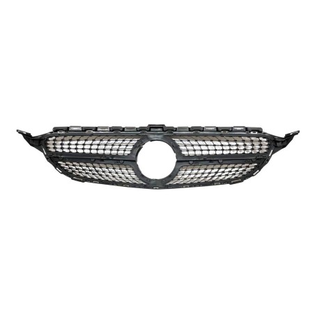FRONT GRILL Mercedes W205 2014-2018 LOOK DIAMOND Chromed