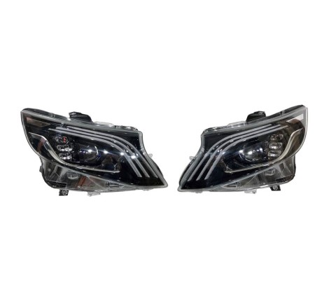 Set Of Headlamps and rear tails lights Mercedes Vito 260 2016-2020 Look Mayback