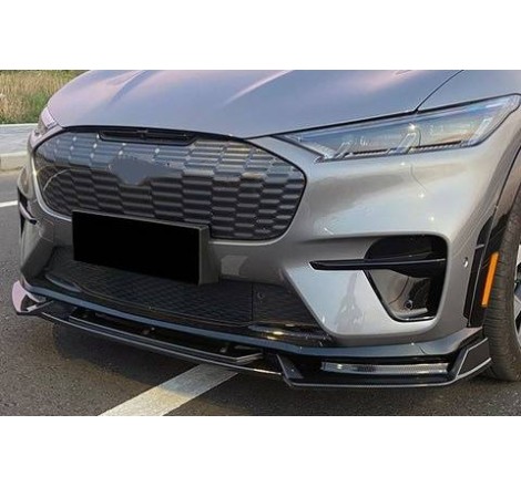 FRONTSPOILER SPOILERLIPPE Ford Mustang Match-E 2021 Glossy Black