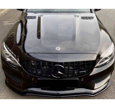 Capot Mercedes W205 2014-2020 GT Look C63 Aluminium