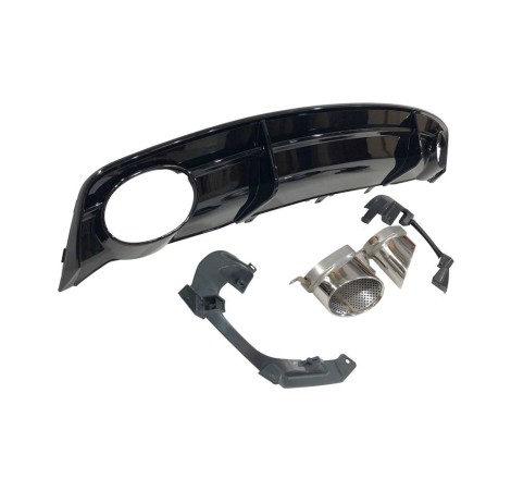 Difusor Trasero Audi A7 2015-2018 Look RS7 ABS
