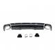 Rear Diffuser Audi A4 B9 2016+ Look RS4 ABS