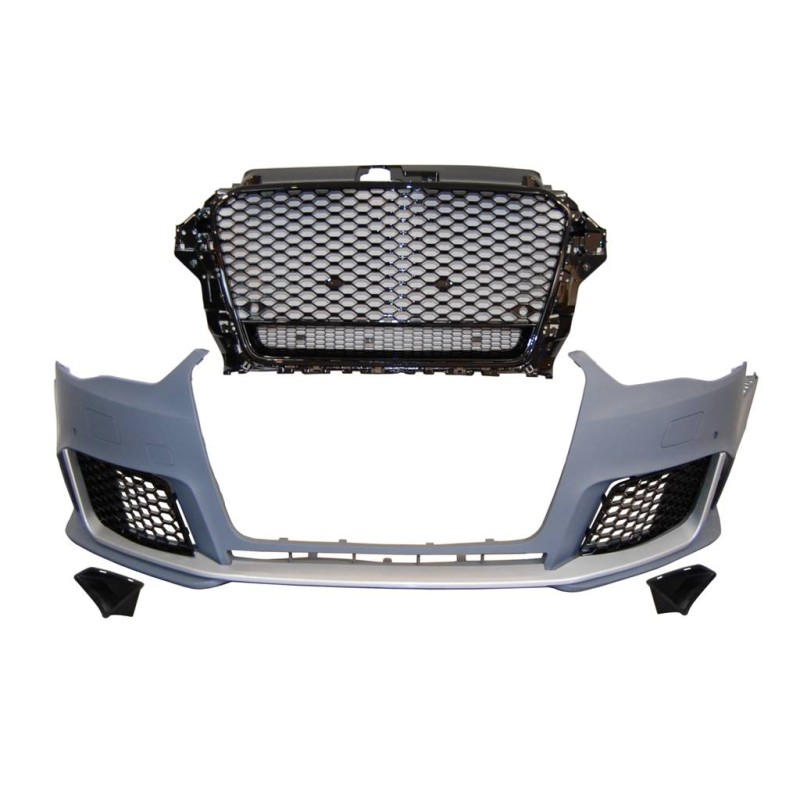 Front Bumper Audi A3 2013-2015 4 Doors / Cabriolet Look RS3