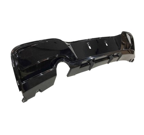 Diffuseur Arrière BMW F20 / F21 12-14 Look M-Performance 1 Sortie double Noir brillant