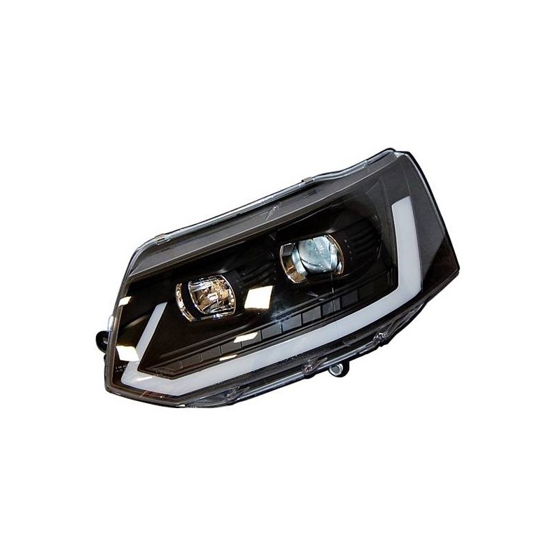 Faros delanteros luz de dia Volkswagen T5 09-16 Xenon DRL black