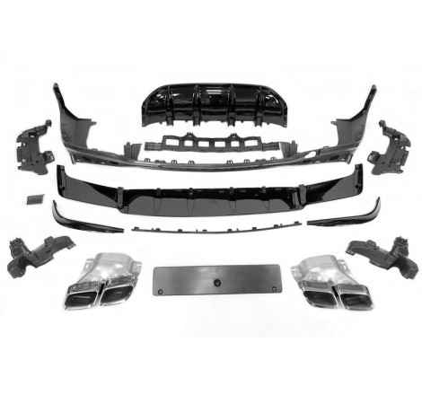 Rear Diffuser Mercedes X253 GLC 2020+ look AMG GLC63